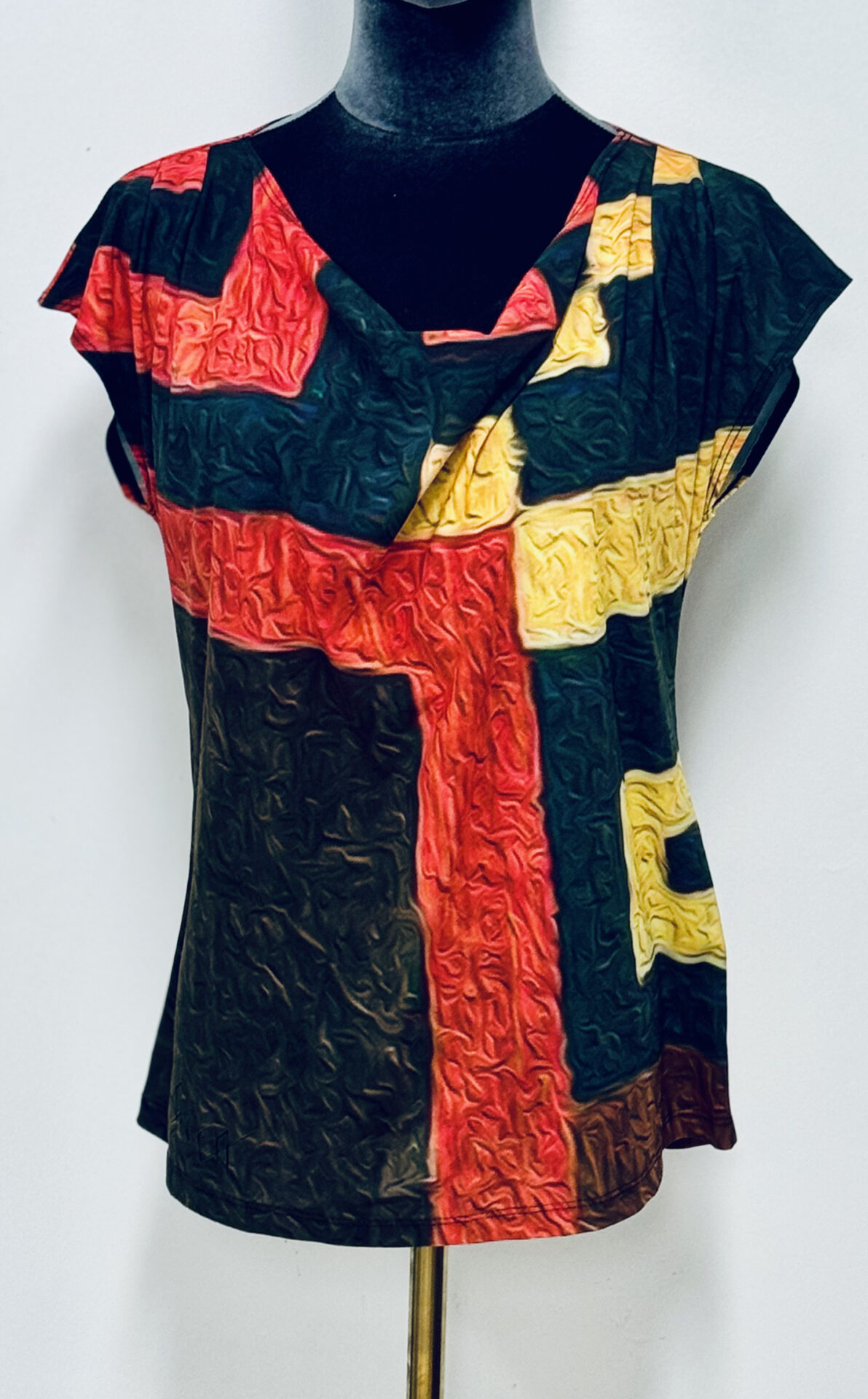 10-JULIE DRAPPED T SHIRT $44.50